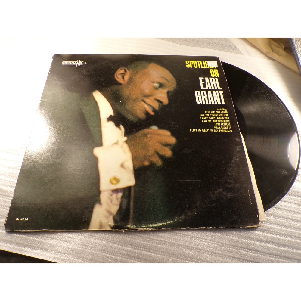 Earl Grant Spotlight On Earl Grant Vinyl LP Decca DL 4624 Mono 1965 Jazz Pop